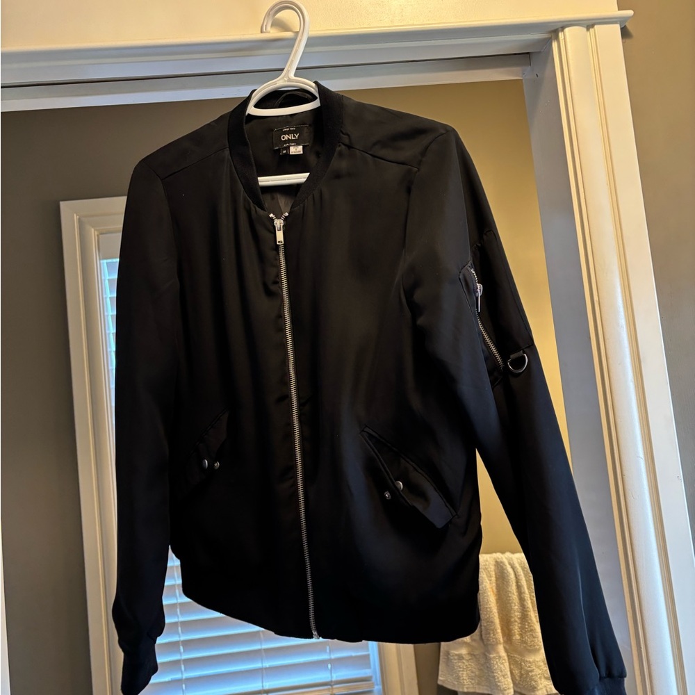 Only Classic Black Bomber Jacket